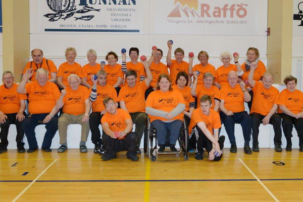 Þátttakendur í boccia í Hreyfiviku Þátttakendur í boccia í Hreyfiviku