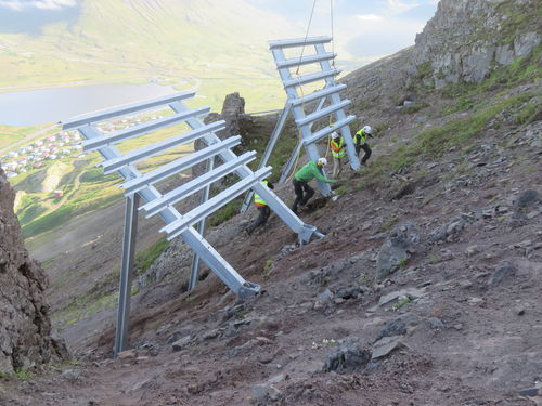 Stoðvirki Hrafnarhyrnu Stoðvirki Hrafnarhyrnu