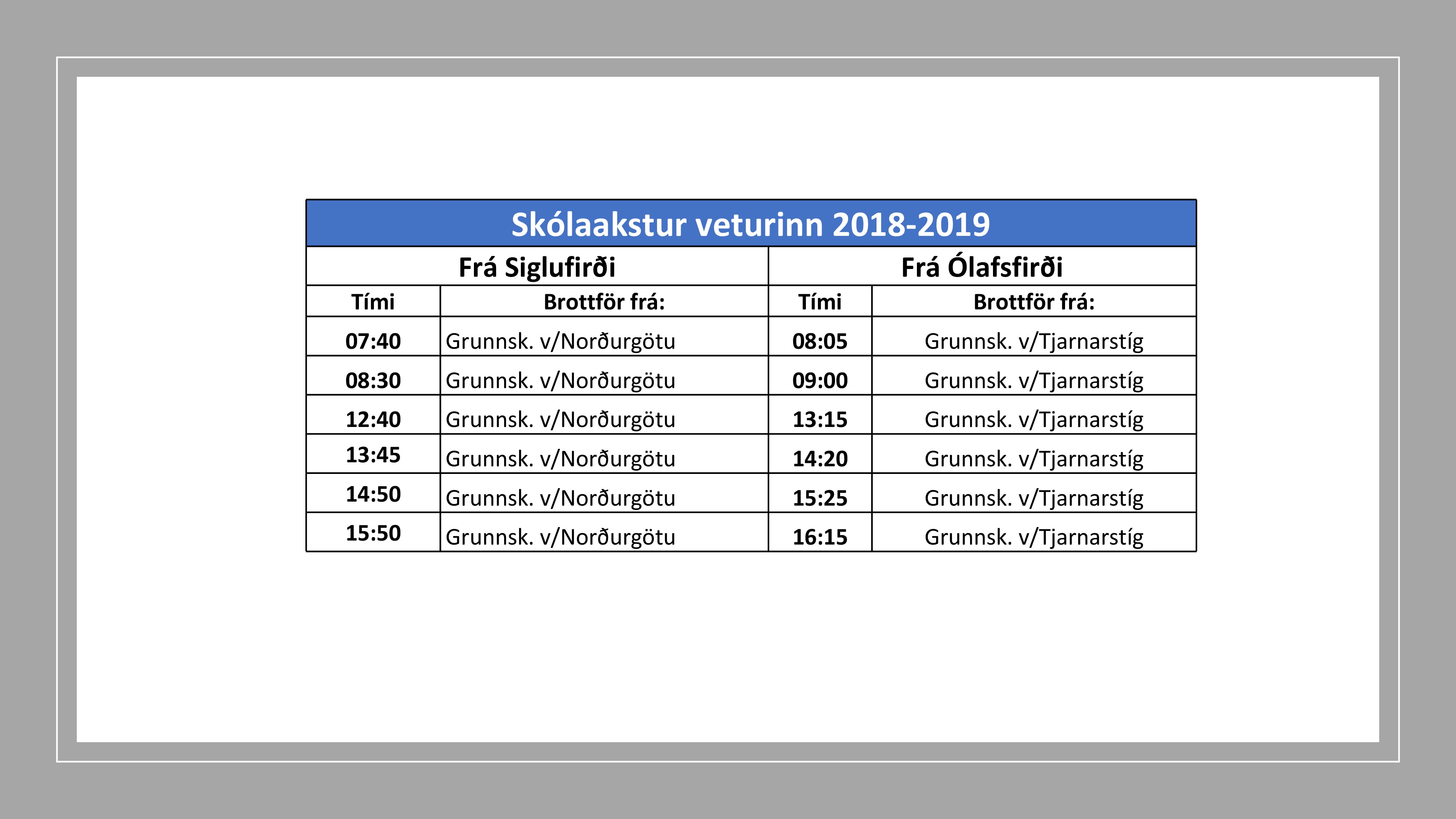 Skólaakstur