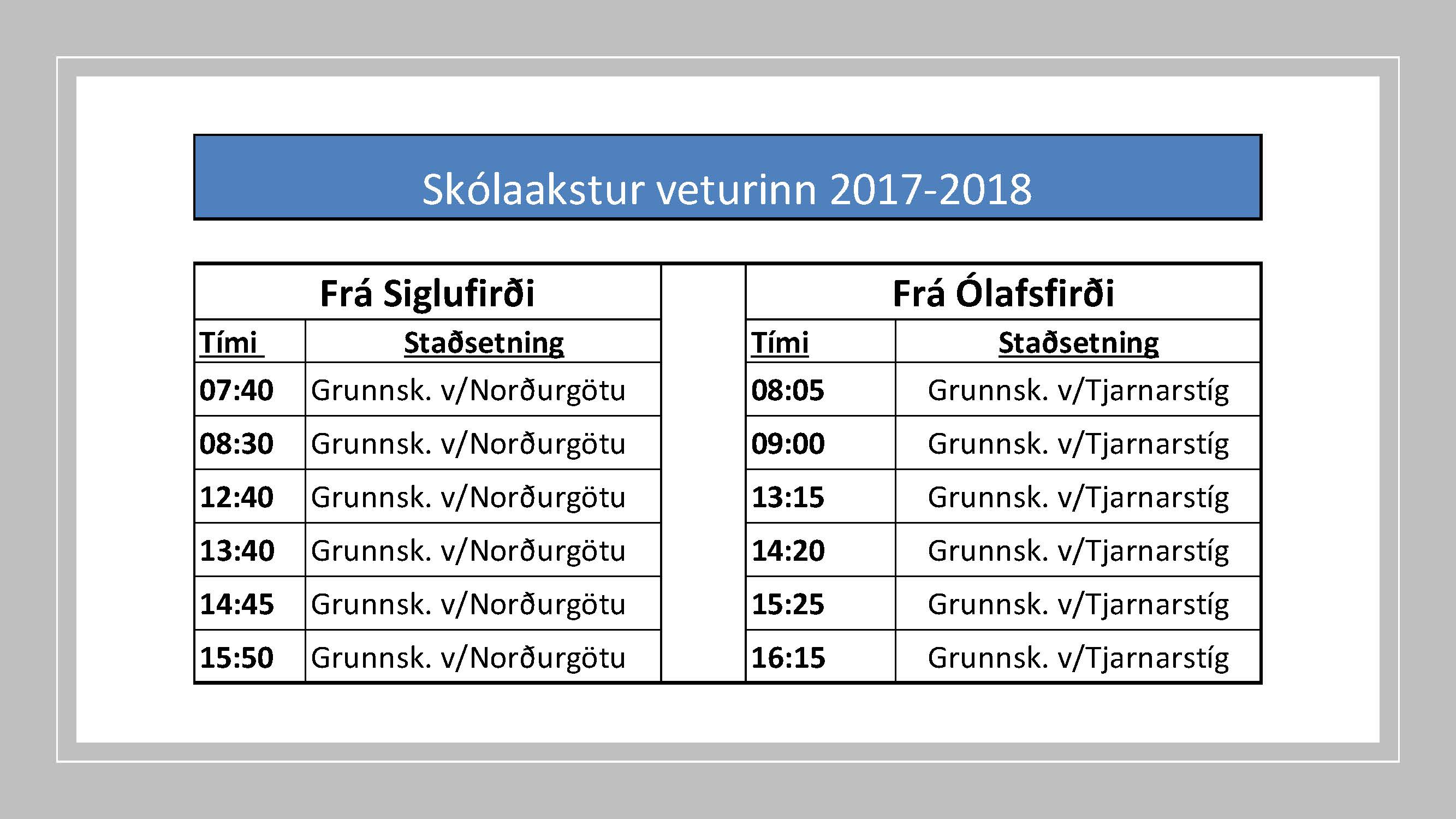 Skólaakstur