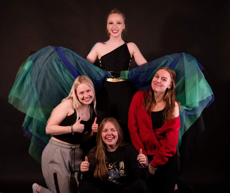 Þórný Harpa R. Heimisdóttir, Sandra Rós Bryndísardóttir, Laufey Petra Þorgeirsdóttir og Margrét Sigurðardóttir 