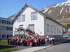 Nemendur og kennarar í Tónlistarskóla Siglufjarðar