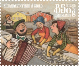 Síldarævintýrið á frímerki