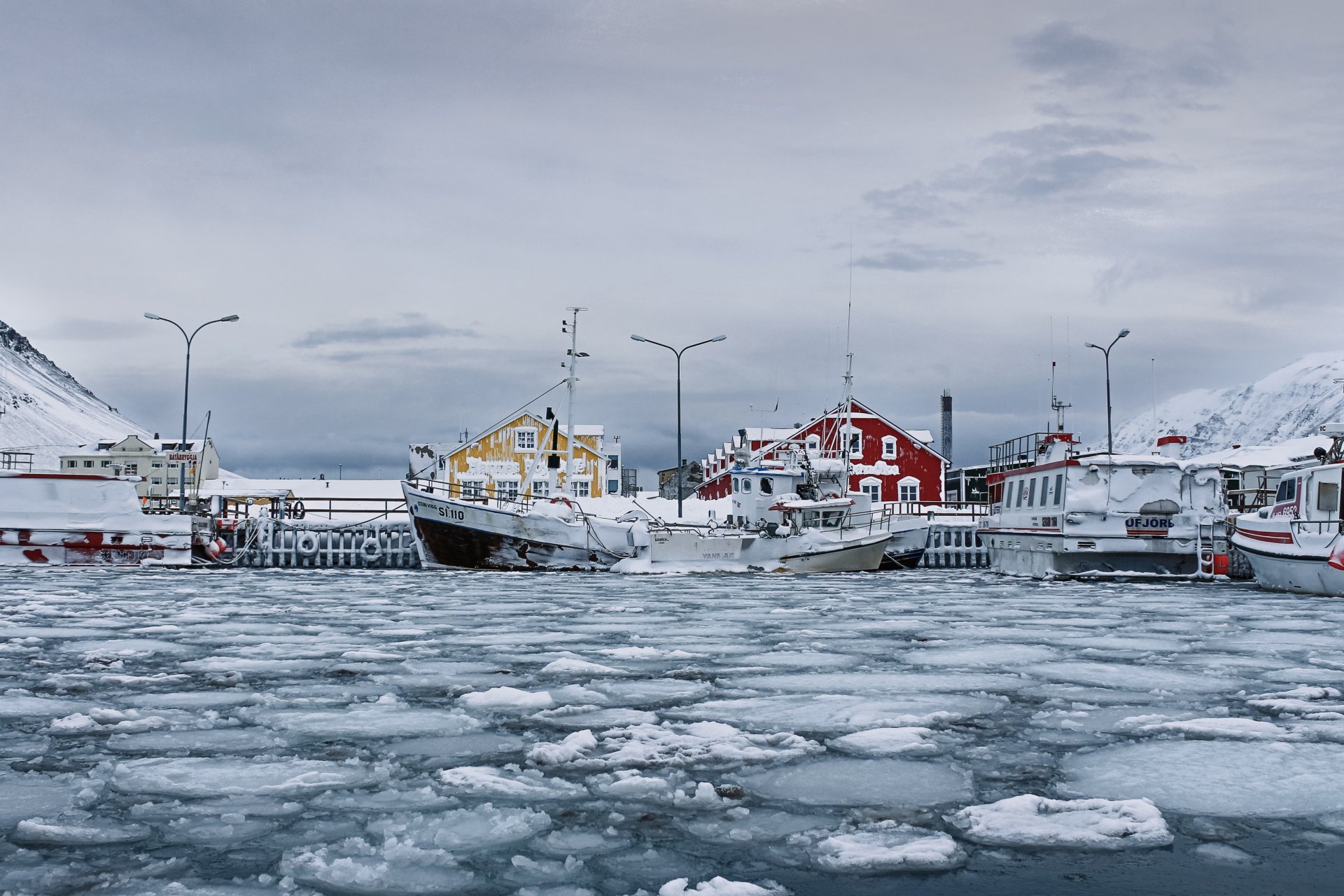 Smábátahöfnin á Siglufirði Mynd: Jón Steinar