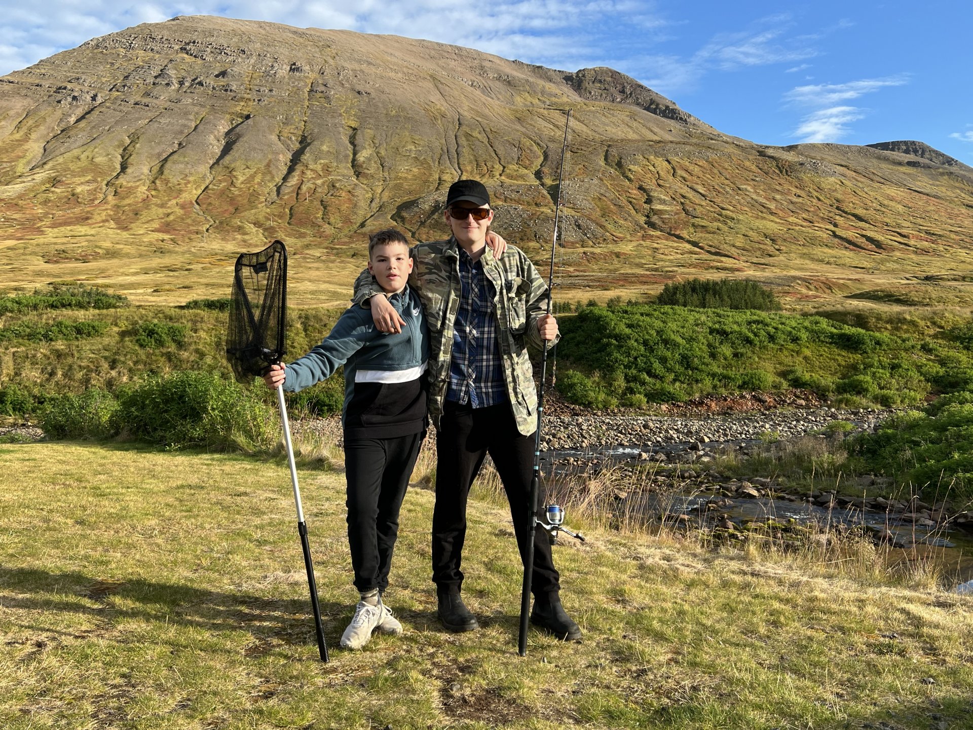 Ungir veiðimenn í Hólsá
Mynd: Sigríður Ingvarsdóttir