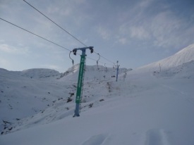 Skíðasvæðið Skarðsdal 22. október 2008